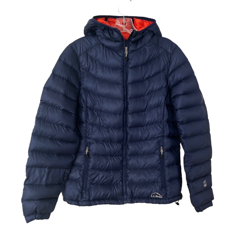 L.L.BEAN ULTRALIGHT INSULATED WATER-REPELLENT DOWN HOODED JACKET 850 DOWN FILL